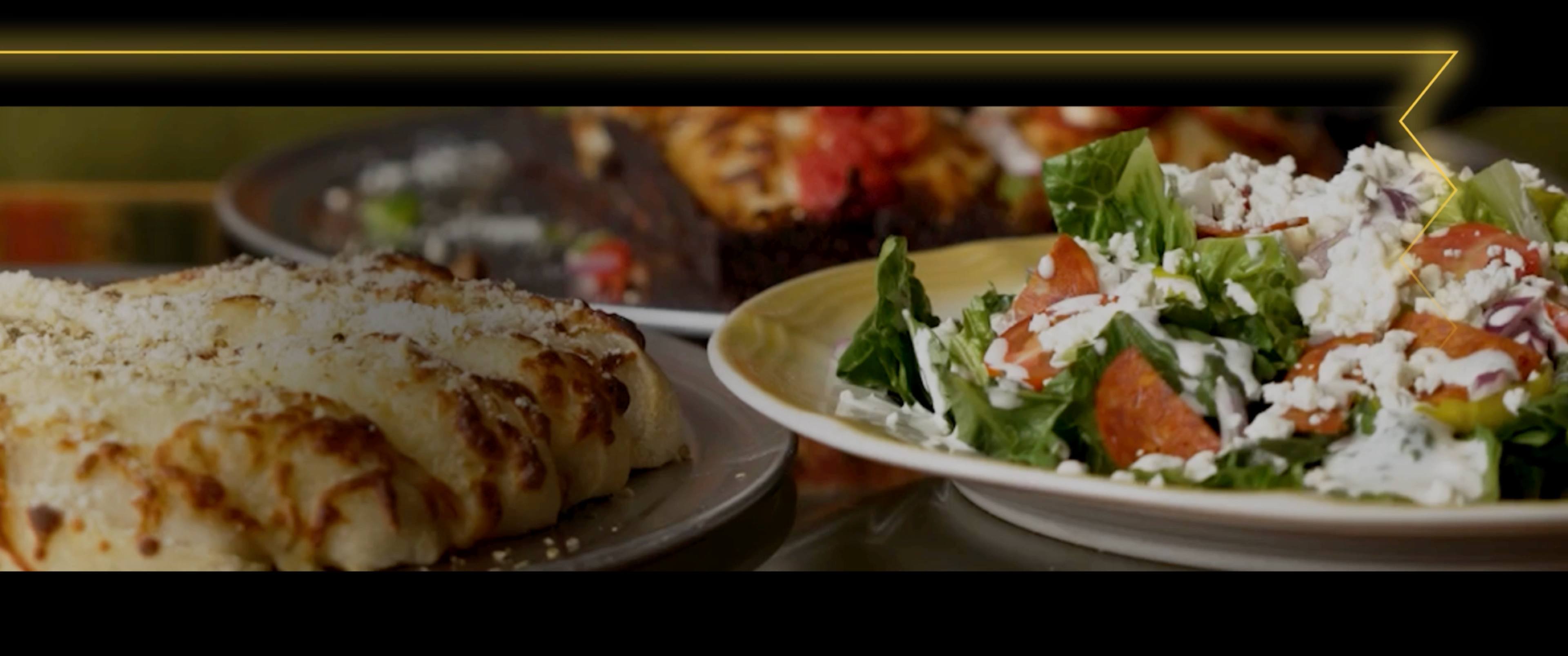 Social Shorts Draft Taproom food on living room table of home in video produced by EvMo Productions.